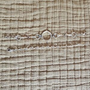 Pair Of 925 Sterling Silver Bracelets